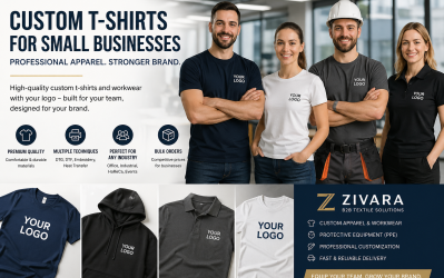 Cele mai bune tricouri personalizate pentru firme mici – soluții profesionale B2B de la Zivara