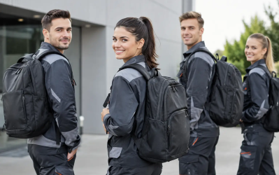 Rucsacuri personalizate pentru companii: rezistență și imagine profesională