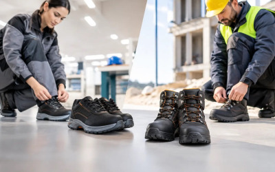 Pantofi sau bocanci pentru echipele de lucru