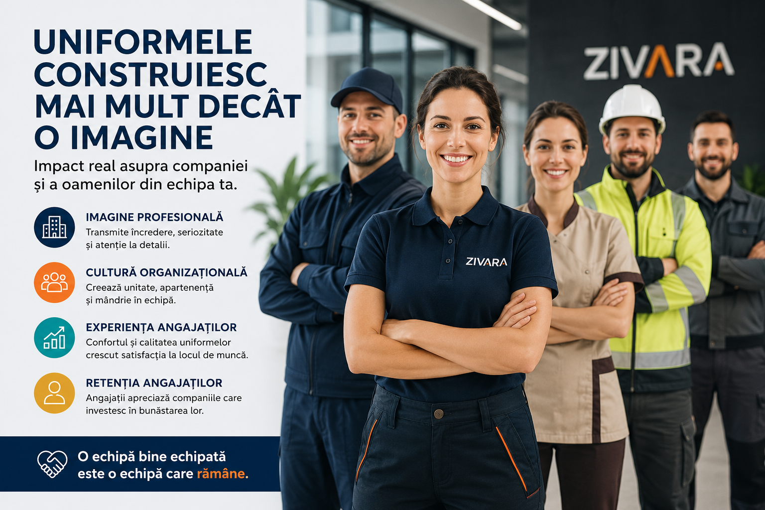 Cum influențează uniformele imaginea companiei și retenția angajaților