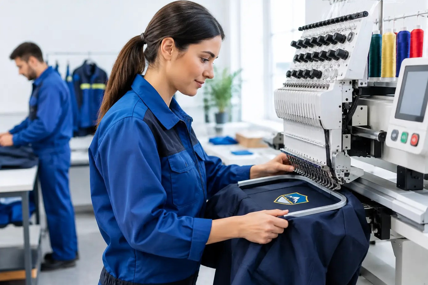 Broderie computerizată pentru uniforme rezistente